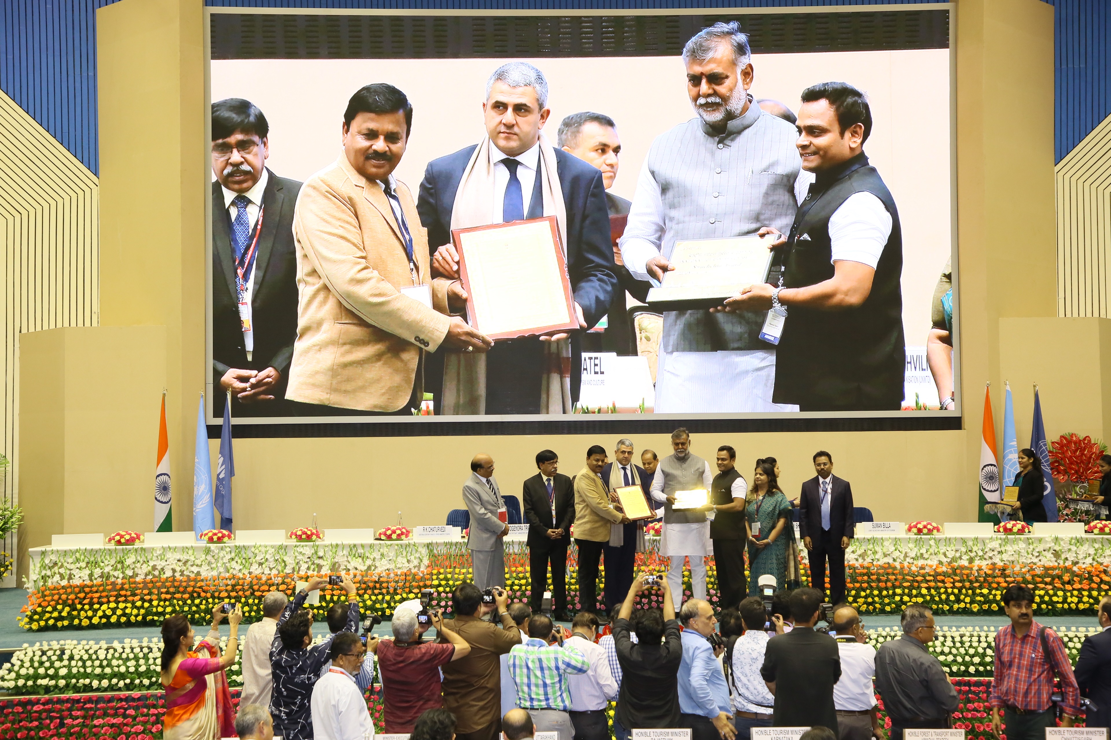 The World Tourism Day celebration & National Tourism Awards function was organized in New Delhi on 27 Sept, 2019. Hon’ble Vice President of India was the Chief Guest at the event, which was presided over by Hon’ble Tourism Minister of India in the presence of Secretary-General, UNWTO.