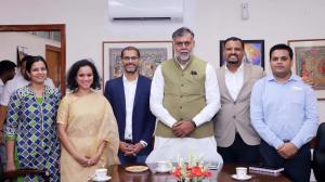 Mr. Manish Maheshwari, Managing Director, Twitter India and his team called on Union Minister of State for Tourism and Culture (Independent Charge) in his office on 03.07.2019
