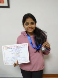 Ms. Sakshi Singhal of Ministry of Tourism has won Bronze Medal in 100 Meters Sprint during the Inter Ministry Athletic Meet conducted by Central Civil Services Sports & Cultural Board from 16th to 18th December 2019