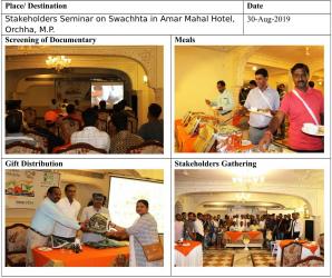Stakeholders seminar in Amar Mahal Hotel, Orchha