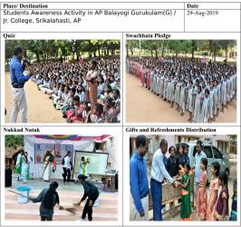 Students awareness in AP Balayogi Gurukulam AP