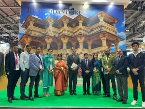 Secretary, Ministry of Tourism, Shri Arvind Singh launched the Responsible Tourism Mission brochure of Madhya Pradesh along with Mr Sheo Shekhar Shukla, Principal Secretary, Madhya Pradesh Tourism at WTM London.