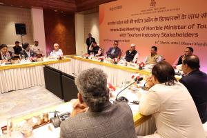Hon’ble Tourism Minister Shri Gajendra Singh Shekhawat chaired consultation meetings with tourism stakeholders and industry representatives at Bharat Mandapam on 18.03.2026