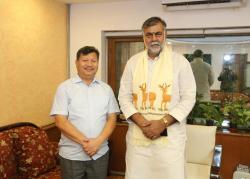  असम के पर्यटन मंत्री श्री चंदन ब्रह्मा ने केंद्रीय पर्यटन और संस्कृति मंत्री (आईसी) श्री प्रहलाद सिंह पटेल से मुलाकात की।