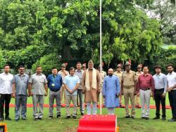 Independence day celebration at official residence of Hon'ble MoS (IC) of Tourism and Culture.