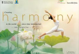 International Day of Yoga 2022 creative by Ministry of Tourism