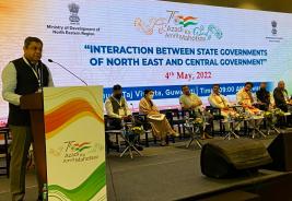 Secretary (Tourism) addressing the gathering during North East Festival on 4th May 2022 at Guwahati.