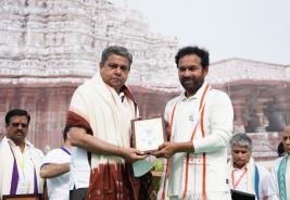 परेड ग्राउंड, सिकंदराबाद, तेलंगाना में पर्यटन मंत्रालय द्वारा अंतर्राष्ट्रीय योग दिवस 2022 का आयोजन