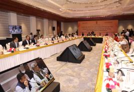 Hon’ble Tourism Minister Shri Gajendra Singh Shekhawat chaired consultation meetings with tourism stakeholders and industry representatives at Bharat Mandapam on 18.03.2026