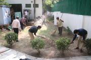 Cleanliness activity at Gandhi Smirit