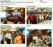 Stakeholders seminar in Hotel Sheetal Regency, Mathura