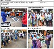 Tourist Awareness activity at Srikalahasti Temple, Chittoor, AP
