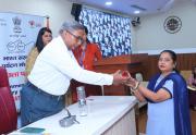 Felicitation Programme to Honour Safai Mitras as part of Swachhta Hi Seva 2025 Campaign held on 19th September 2025 at Media Center, Transport Bhawan.